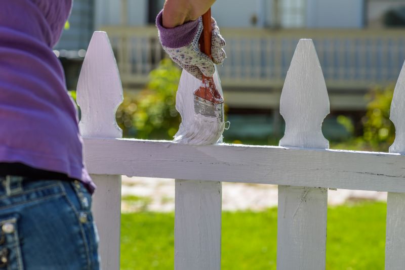 Picket Fence Staining