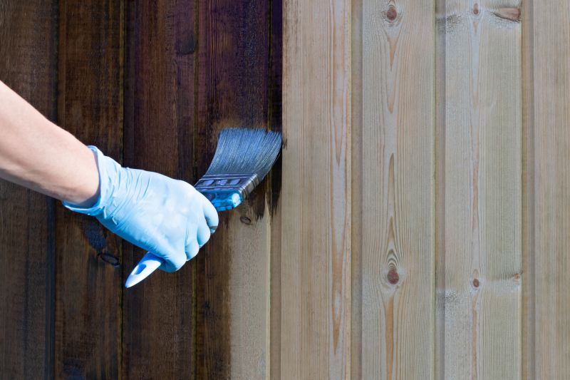 Picket Fence Staining