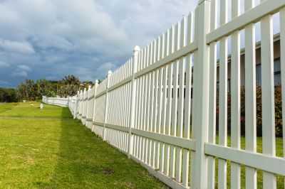 Picket Fence Staining