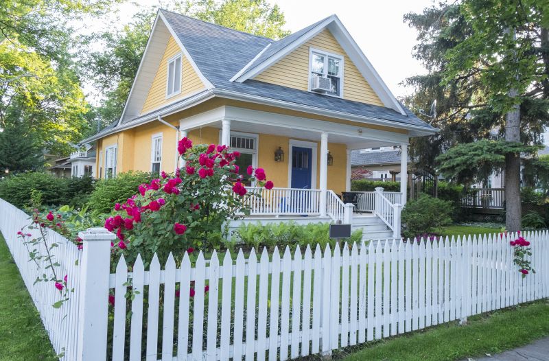 Picket Fence Staining